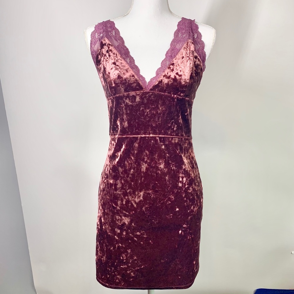 Free People Intimately Slip Dress Crushed velvet